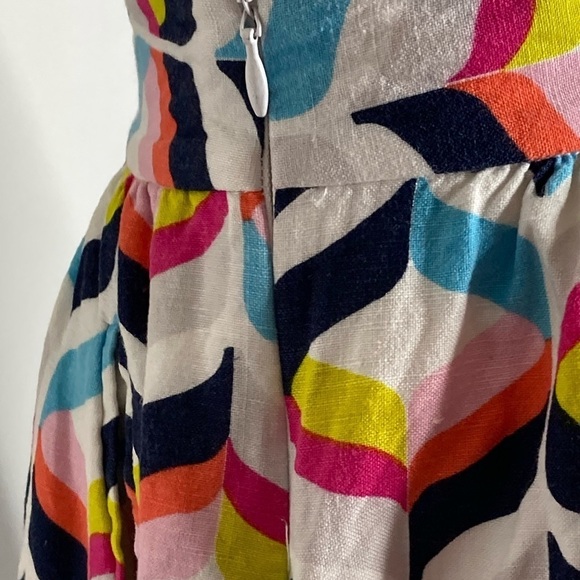 Cynthia Rowley Linen & Rayon Lined Skirt Sz 2 - Picture 4 of 10